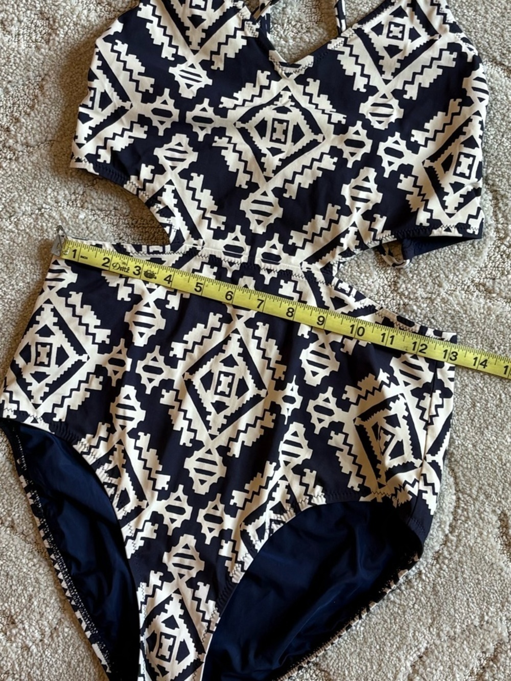 Tory Burch Geometric Cutout One-Piece Swimsuit - Picture 4 of 6